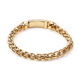 Men's Titanium Steel Flower Basket Chain Bracelet