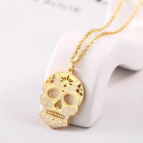 Titanium Steel Mexican Skeleton Unisex Necklace