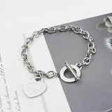 Heart of Love Bracelet Women's Antique Jewelry Gift