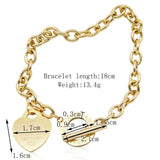 Heart of Love Bracelet Women's Antique Jewelry Gift