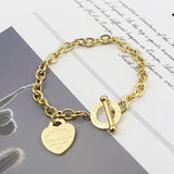 Heart of Love Bracelet Women's Antique Jewelry Gift