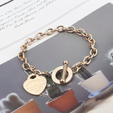 Heart of Love Bracelet Women's Antique Jewelry Gift