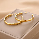 Titanium Steel No Loss Earrings Rose Stainless Steel Jewelry