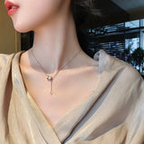 Titanium Steel No Fade Light Necklace Woman Tide Personality