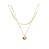 Titanium Steel Letter Necklace Love Pendant Chain