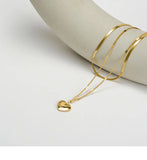 Titanium Steel Letter Necklace Love Pendant Chain