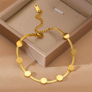 Titanium Steel Snake Bone Chain Bracelet Waterproof Jewelry