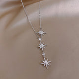 Titanium Steel Star Party Women's Pendant Necklace Female Choker Necklaces Jewel