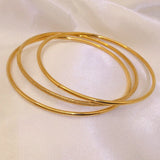 Titanium Steel Round Bracelet for Women Daily Jewelry