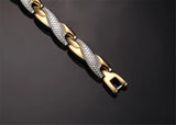 Titanium Magnetic Therapy Bangle Bracelet for Men Stainless Steel Pain Relief