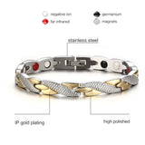 Titanium Magnetic Therapy Bangle Bracelet for Men Stainless Steel Pain Relief
