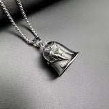 Punk Locomotive Angel Cupid Wing Bell Necklace