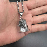 Punk Locomotive Angel Cupid Wing Bell Necklace