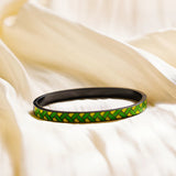 Titanium Steel Buckle Bracelet Green Plaid Couple Bracelet