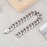 Titanium Steel Casting Side Chain Men's Bracelet
