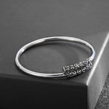 Titanium Steel Hoop Curse Bracelet Pair for Couples