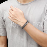 Titanium Steel Motorcycle Bracelet Retro Punk Men's Bracelet