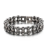 Titanium Steel Motorcycle Bracelet Retro Punk Men's Bracelet