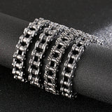 Titanium Steel Motorcycle Bracelet Retro Punk Men's Bracelet