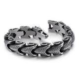 Men's Titanium Steel Keel Bracelet, Snake Design Stainless Steel Jewelry