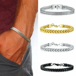Men's Titanium Steel Bracelet - Three-Color Options