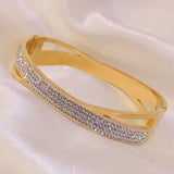 Titanium Steel Wide Bracelet - Minimalist Women's Bracelet