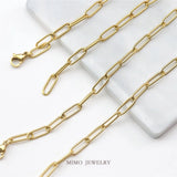 18K Gold O-Chain Necklace Bracelet