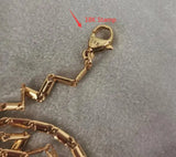 18K Stainless Steel Floral Necklace Runway Gown