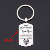 Personalized Car Keychain for Boyfriend - High-quality Surprise
