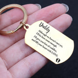 Daddy Surprise Keychain: Here Soon Enough