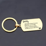 Daddy Surprise Keychain: Here Soon Enough