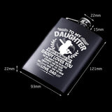 Daughter Paint Whisky Alcohol Bottle Laser Flask