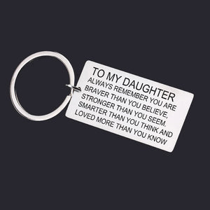 Daughter Graduation Keyring, Stainless Steel Workmanship Accessories