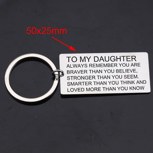 Daughter Graduation Keyring, Stainless Steel Workmanship Accessories