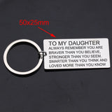 Daughter Graduation Keyring, Stainless Steel Workmanship Accessories
