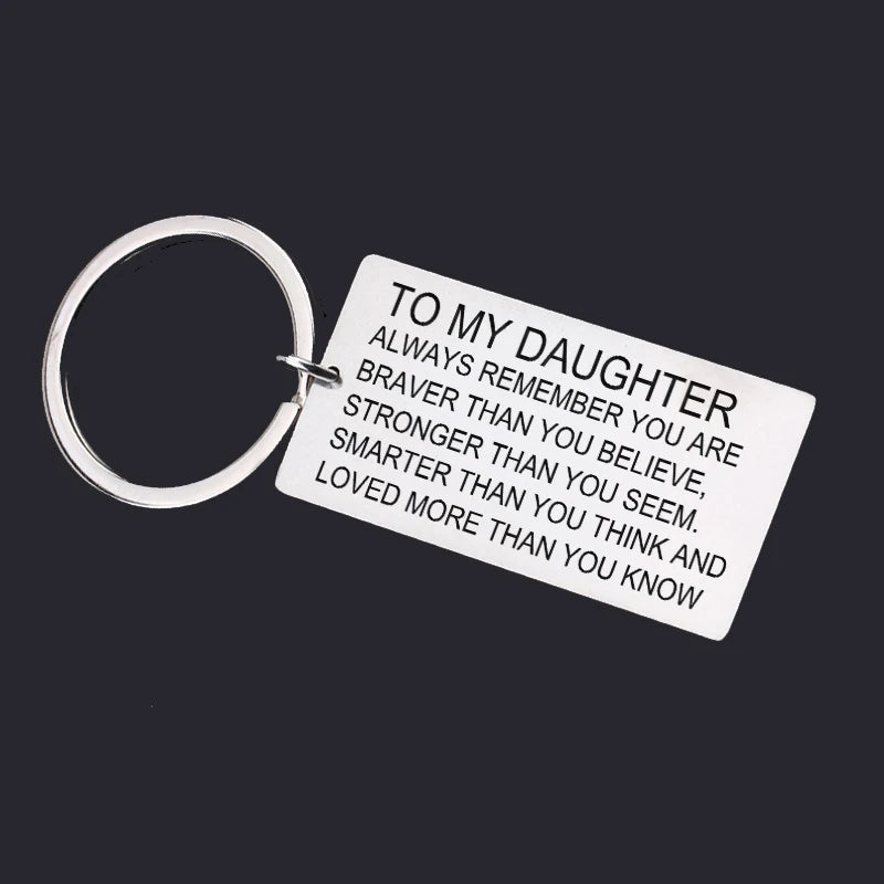Daughter Graduation Keyring, Stainless Steel Workmanship Accessories
