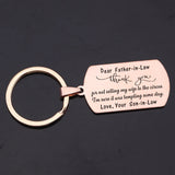 Father-in-law Keychain: Thank You For Not Selling My Wife To The Circus