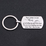 Father-in-law Keychain: Thank You For Not Selling My Wife To The Circus