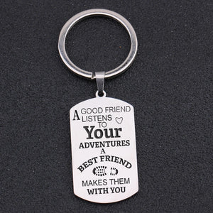 Engraved Key Rings: A GOOD LISTENS TO Your ADVENTURES