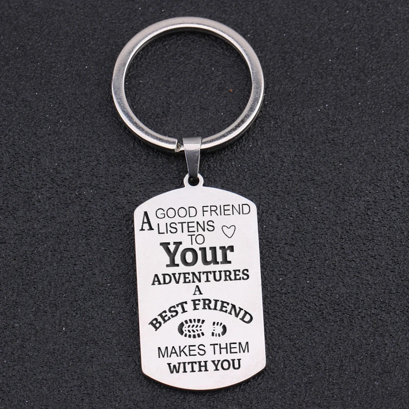 Engraved Key Rings: A GOOD LISTENS TO Your ADVENTURES