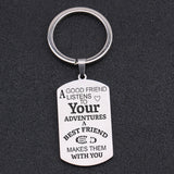 Engraved Key Rings: A GOOD LISTENS TO Your ADVENTURES
