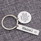 Grandma Gift Keychain Kids Names Keyring Stainless Steel Charm Jewelry