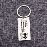 Grandpa Gift Keychain - LOVE GRANDFATHER & GRANDDAUGHTER FOREVER Keyring
