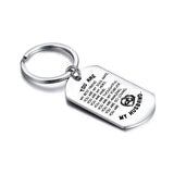 Husband Stainless Steel Dog Tag Keychain Valentines YOU ARE MY FRIEND,SOUL MATE