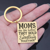 Mom Button Keychain - Holds Everything Together