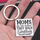 Mom Button Keychain - Holds Everything Together