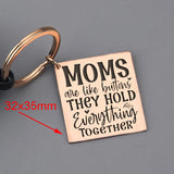 Mom Button Keychain - Holds Everything Together