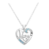 To My Amazing Mom Necklace Thank You & Love You with Box Necklace Card