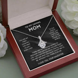 Mom Love Knot Necklace Mother's Birthday Gift Thank You Mom Interlocking Heart N