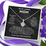 Mom Love Knot Necklace Mother's Birthday Gift Thank You Mom Interlocking Heart N